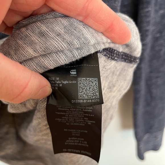 G-Star RAW Blue light Zip-Up Jacket size medium - Picture 3 of 5